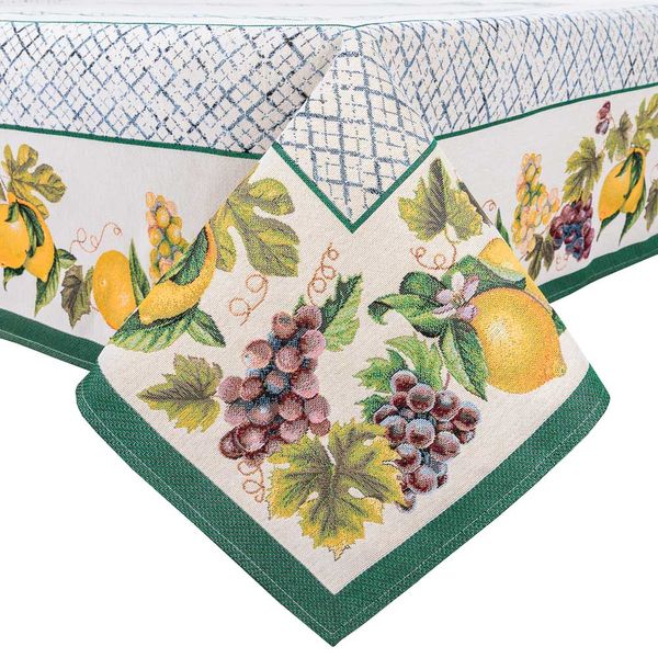 Tapestry tablecloth LIMA044VE, 137х280, Rectangular, Everyday, Without lurex, 75% поліестер, 22% бавовна, 3% акрил