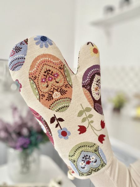 Tapestry oven mitten EDEN126, 17x30, Easter, Without lurex, 75% polyester, 22% cotton, 3% acrylic