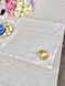 Embroidered placemat YELLOW EGGS, Square, Easter, Embroidery, 100% linen