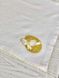 Embroidered placemat YELLOW EGGS, Square, Easter, Embroidery, 100% linen