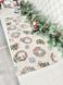 Tapestry table runner CORONA, 37х100, 100, 37, Rectangular, New Year's, Silver lurex, 75% polyester, 22% cotton, 3% acrylic, Tapestry
