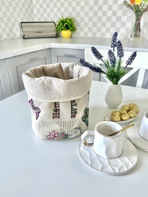 Tapestry basket KK21 (18х23), 18x23, Round, Everyday, Without lurex, 75% polyester, 22% cotton, 3% acrylic