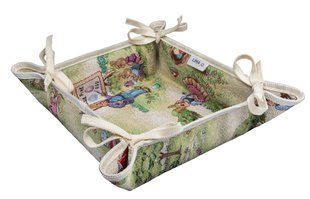 Tapestry bread basket EDEN1184-KH, 20x20x8, Square, Easter, Without lurex, 75% polyester, 22% cotton, 3% acrylic, Tapestry