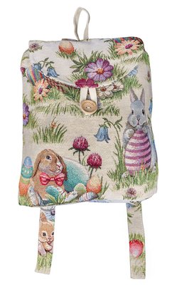 Tapestry backpack for kids EDEN1181, 25x37x6, Easter, Without lurex, 75% polyester, 22% cotton, 3% acrylic
