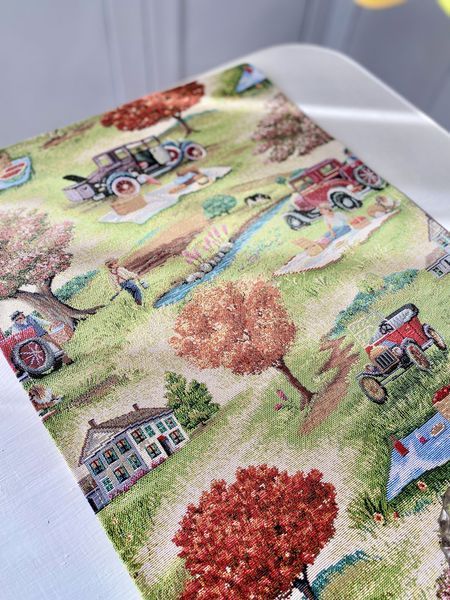 Tapestry table runner EDEN1183, 37х100, 100, 37, Rectangular, Everyday, Without lurex, 75% polyester, 22% cotton, 3% acrylic, Tapestry