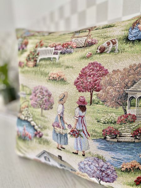 Single-sided tapestry cushion cover EDEN1185-NV1