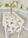Table runner with water-repellent coating TIKAL, 40x154, Rectangular, Flower, With water-repellent coating, 75% cotton, 25% polyester, Water repellent