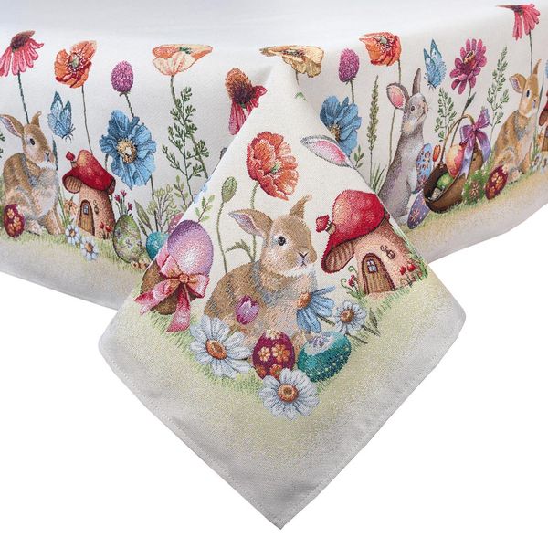 Tapestry tablecloth RUNNER1017-180, 137х180, Rectangular, Easter, Without lurex, 75% polyester, 22% cotton, 3% acrylic