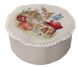Tapestry bread box with a napkin ROUND1017-KH, Ø25, Round, Easter, Without lurex, 75% polyester, 22% cotton, 3% acrylic