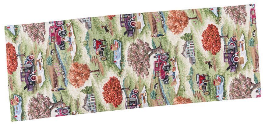 Tapestry table runner EDEN1183, 37х100, 100, 37, Rectangular, Everyday, Without lurex, 75% polyester, 22% cotton, 3% acrylic, Tapestry