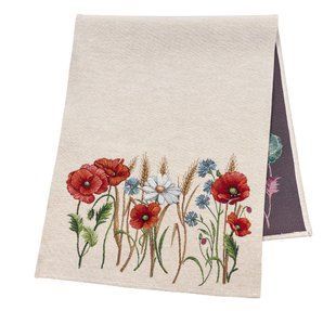 Tapestry table runner RUNNER1306NA, 37x100, 100, 37, Rectangular, Flower, Without lurex, 75% polyester, 22% cotton, 3% acrylic, Tapestry