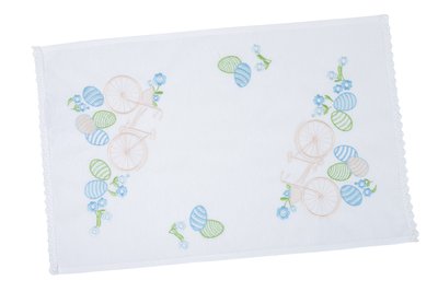 Towel for the Easter basket RKVV02B, 31x65, Rectangular, Easter, Embroidery, 100% linen