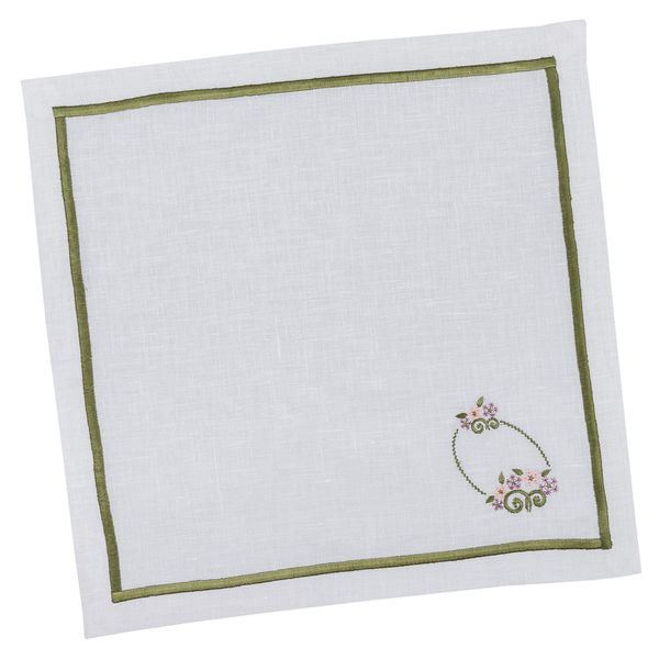 Embroidered Easter placemat SRVV038, 40x40, Square, Easter, Embroidery, 100% linen
