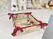 Tapestry bread basket EDEN1197, 20х20х8, 20, 20, 8, Square, New Year's, Golden lurex, 75% polyester, 22% cotton, 3% acrylic, Tapestry