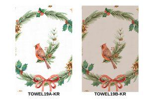 Набір з 2 шт. кухонних рушників "Red Cardinal" SET TOWELS-19 SET TOWELS-19 фото