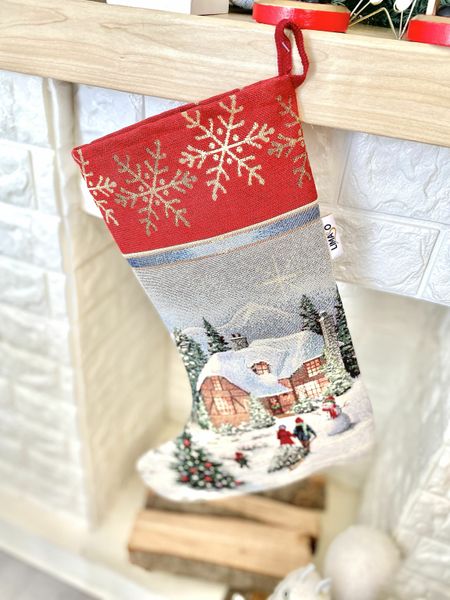 Set of 4 pcs. of toys for the Christmas tree RUNNER723 "Christmas in Mountains", 30x47, New Year's, Golden lurex, 70% polyester, 23% cotton, 3% acrylic, 4% metal fibre