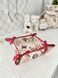 Tapestry bread basket MIRRA, 20х20х8, 20, 20, 8, Square, New Year's, Golden lurex, 75% polyester, 22% cotton, 3% acrylic, Tapestry