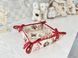 Tapestry bread basket MIRRA, 20х20х8, 20, 20, 8, Square, New Year's, Golden lurex, 75% polyester, 22% cotton, 3% acrylic, Tapestry