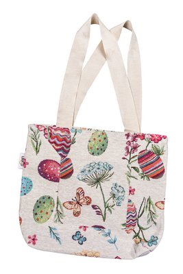 Tapestry shopping bag EDEN FLY, 36x36, Square, Easter, Without lurex, 40% polyester, 60% cotton