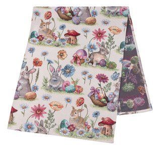 Tapestry table runner EDEN1017, 37x100, 100, 37, Rectangular, Easter, Without lurex, 75% polyester, 22% cotton, 3% acrylic, Tapestry