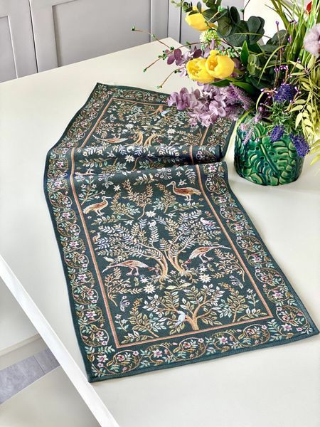 Tapestry table runner RUNNER1342VEO, 100, 37, Rectangular, Classic, Without lurex, 75% polyester, 22% cotton, 3% acrylic, Tapestry