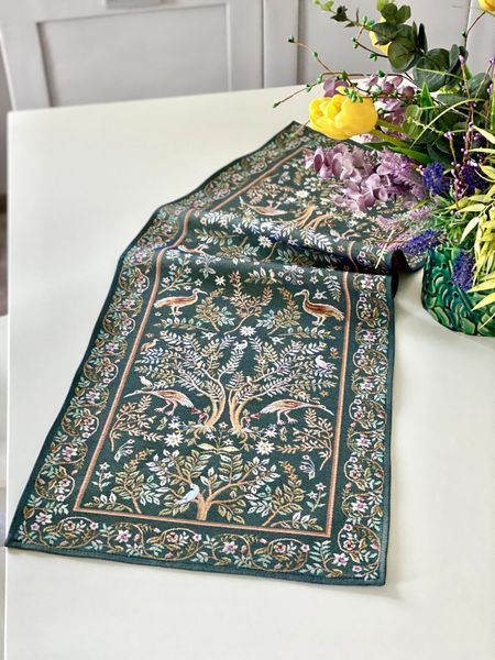 Tapestry table runner RUNNER1342VEO, 100, 37, Rectangular, Classic, Without lurex, 75% polyester, 22% cotton, 3% acrylic, Tapestry
