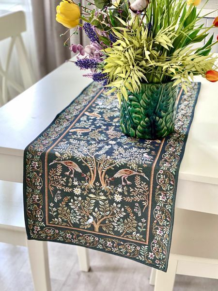 Tapestry table runner RUNNER1342VEO, 100, 37, Rectangular, Classic, Without lurex, 75% polyester, 22% cotton, 3% acrylic, Tapestry