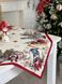 Tapestry tablecloth FEDERICA, 97х100, Square, New Year's, Silver lurex, 59% polyester, 24% acrylic, 17% cotton