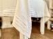 Linen tablecloth SKLB27, 140x140, Square, Monochrome, Embroidery, 100% linen
