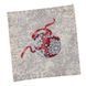 Tapestry placemat RUNNER903 Magic Ribbon, 17х18, 18, 17, Square, New Year's, Silver lurex, 75% polyester, 22% cotton, 3% acrylic, Tapestry