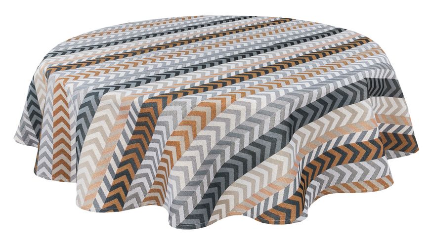 Tapestry tablecloth ZOOM004, Ø140, Round, Everyday, Without lurex, 75% polyester, 22% cotton, 3% acrylic