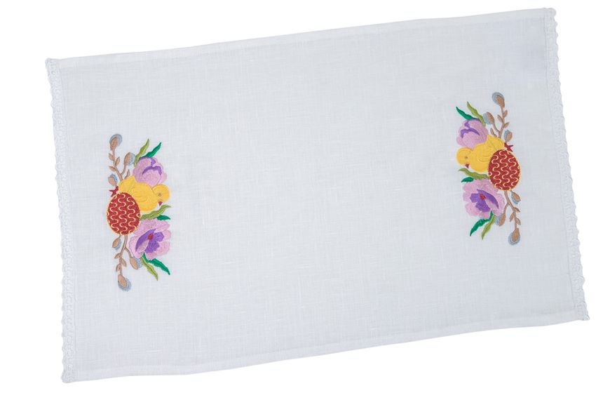 Towel for the Easter basket RKVV05B-31, 31x65, Rectangular, Easter, Embroidery, 100% linen