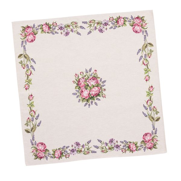 Tapestry tablecloth RUNNER1221, 97х100, Square, Everyday, Without lurex, 75% polyester, 22% cotton, 3% acrylic