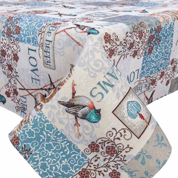 Tapestry tablecloth EDEN468, 137х240, Rectangular, Everyday, Without lurex, 75% polyester, 22% cotton, 3% acrylic