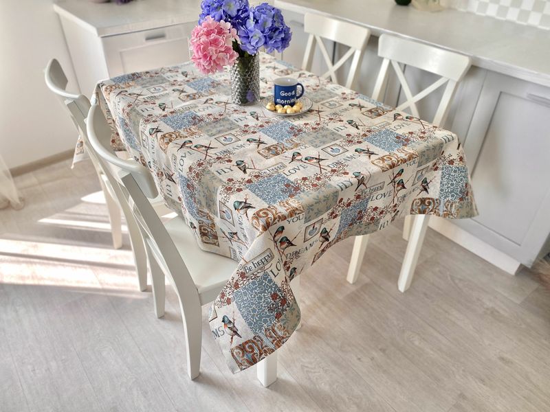 Tapestry tablecloth EDEN468, 97х100, Square, Everyday, Without lurex, 75% polyester, 22% cotton, 3% acrylic