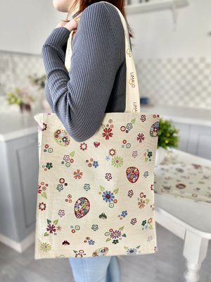 Tapestry shopping bag EDEN274B, 35x40, Easter, Without lurex, 75% polyester, 22% cotton, 3% acrylic