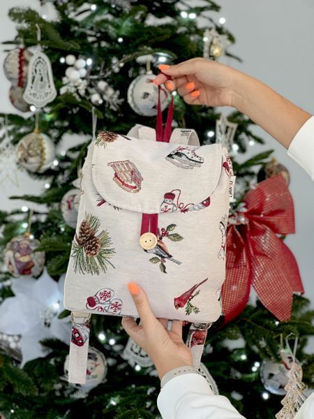 Tapestry backpack for kids EDEN1158, 25х37х6, 37, 25, 6, New Year's, Without lurex, 75% polyester, 22% cotton, 3% acrylic, Tapestry