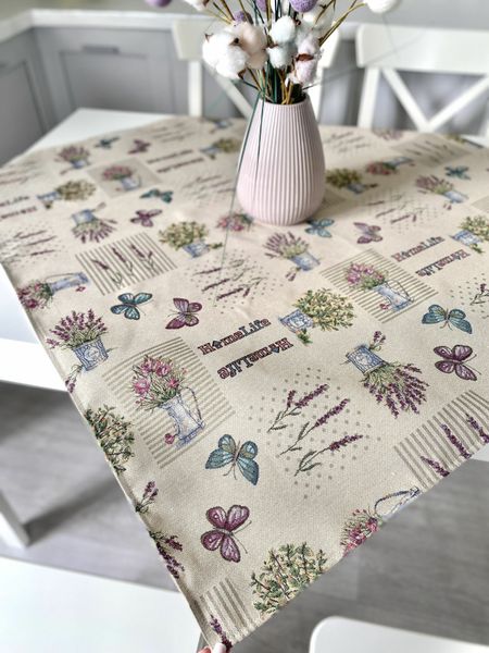 Tapestry tablecloth SKG21, 97х100, Square, Everyday, Without lurex, 75% polyester, 22% cotton, 3% acrylic