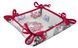 Tapestry bread basket CORONA, 20х20х8, 20, 20, 8, Square, New Year's, Silver lurex, 75% polyester, 22% cotton, 3% acrylic, Tapestry