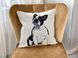 Single-sided tapestry cushion cover FRENCH BULLDOG-NV