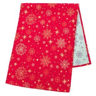 Tapestry table runner ADHARA, 37х100, 100, 37, Rectangular, New Year's, Golden lurex, 60% polyester, 40% cotton, Tapestry
