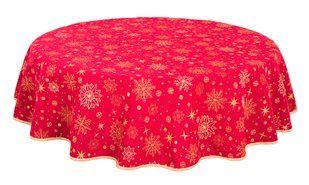 Скатертина гобеленова OVAL ADHARA-250 (160х250), 160x250, Oval, New Year's, Golden lurex, 60% polyester, 40% cotton, Tapestry