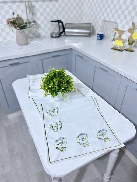 Embroidered Easter table runner NPVV039, 40x140, Rectangular, Easter, Embroidery, 100% polyester
