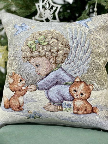 Single-sided tapestry cushion cover KISS6017