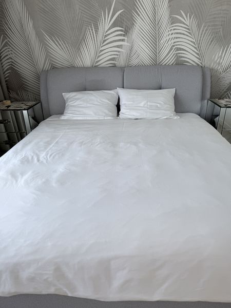Podw&oacute;jny zestaw pościeli SATIN WHITE-PN (200x220+3*50x70), Podw&oacute;jne, 220, 200, Prostokątny, Monochromatyczny, 100% satyna, Satyna