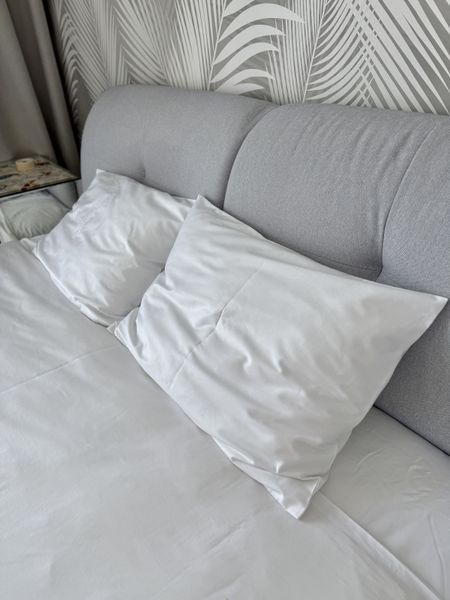 Podw&oacute;jny zestaw pościeli SATIN WHITE-PN (200x220+3*50x70), Podw&oacute;jne, 220, 200, Prostokątny, Monochromatyczny, 100% satyna, Satyna