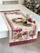 Tapestry table runner RUNNER1385, 37х100, 100, 37, Rectangular, New Year's, Golden lurex, 70% polyester, 23% cotton, 3% acrylic, 4% metal fibre, Tapestry