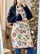 Tapestry kitchen apron FIESTA, 60х85, 85, 60, New Year's, Golden lurex, 60% polyester, 24% cotton, 16% acrylic, Tapestry