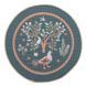 Tapestry placemat with lace ROUND1342VEO-25D, &Oslash;25, 25, 25, Round, With animals, Without lurex, 75% polyester, 22% cotton, 3% acrylic, Tapestry