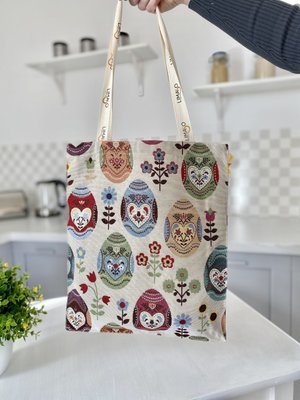 Tapestry shopping bag EDEN126, 35x40, Easter, Without lurex, 75% polyester, 22% cotton, 3% acrylic